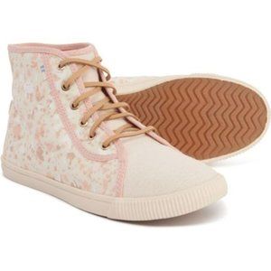 Toms Camarillo Floral  High Top Sneakers Size 8